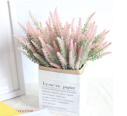 14" Artificial Frosted Lavender bush