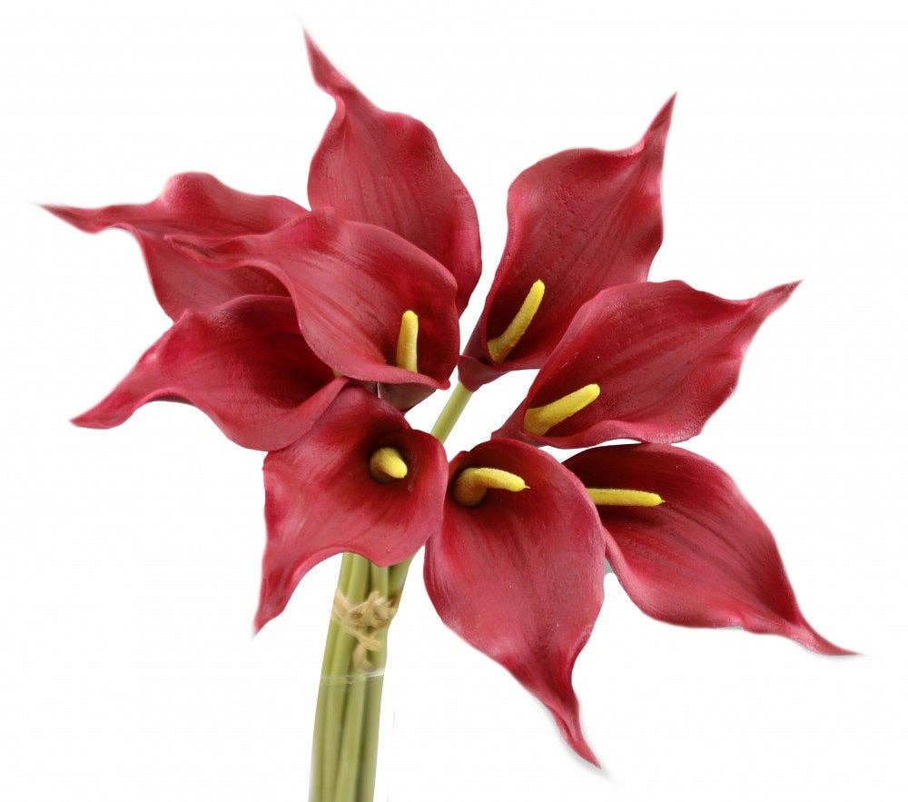 16" Ultra Soft Real touch artificial calla lily bouquet