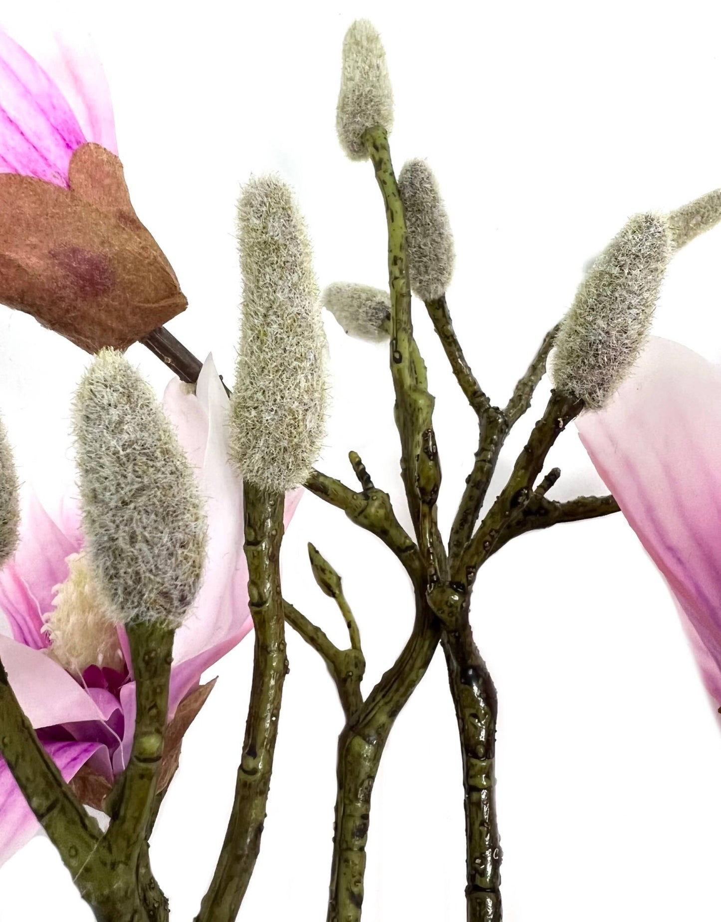 18"Artificial real touch Magnolia spray