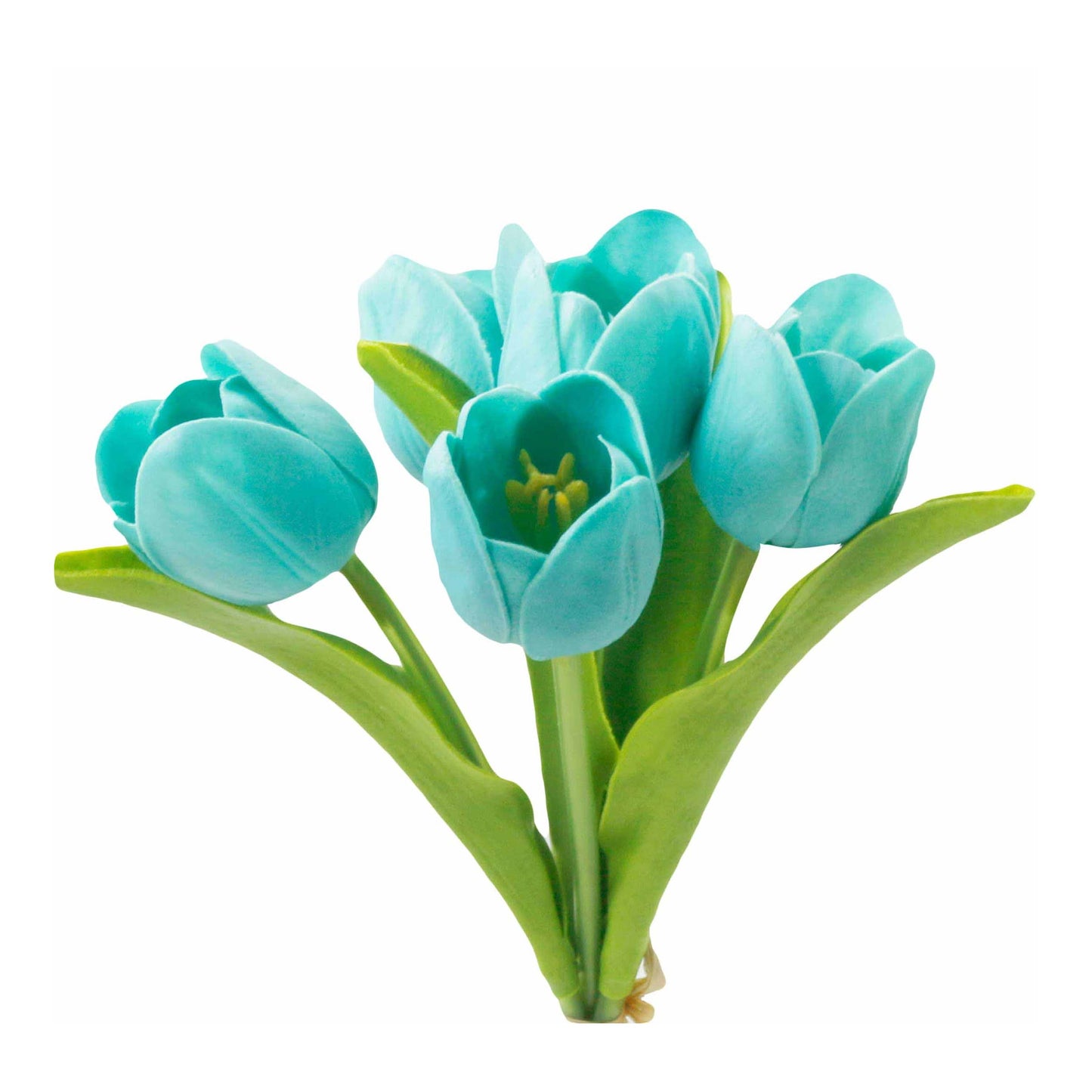 Real Touch Artificial Medium open tulip bouquet-13.25 inch