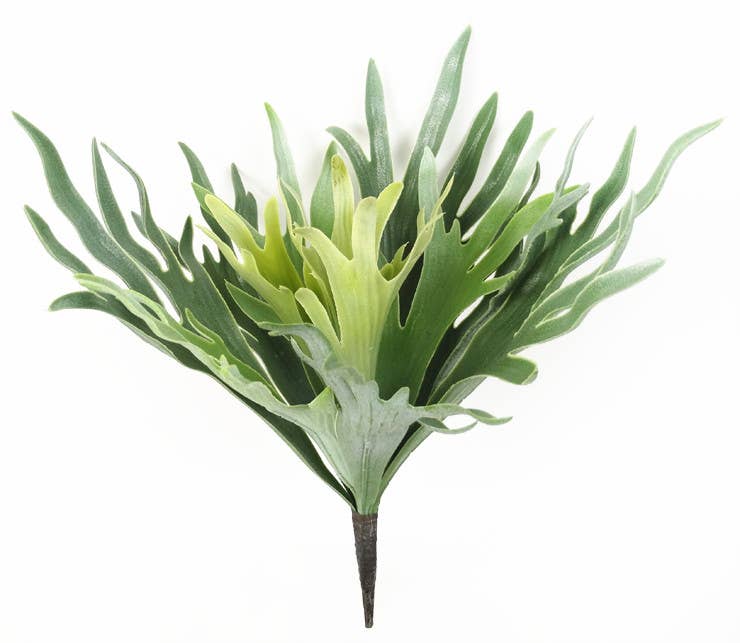 16" Artificial Staghorn plant-12 leaves