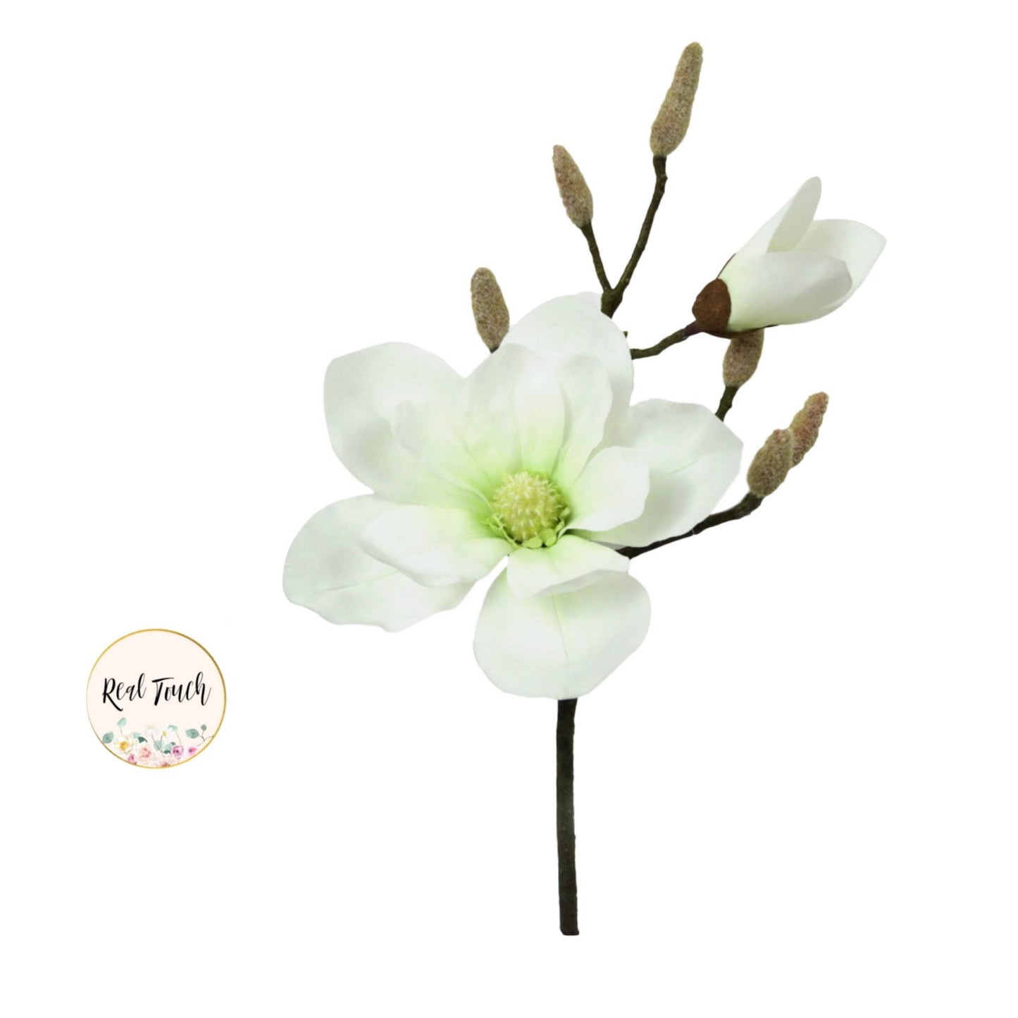 18"Artificial real touch Magnolia spray
