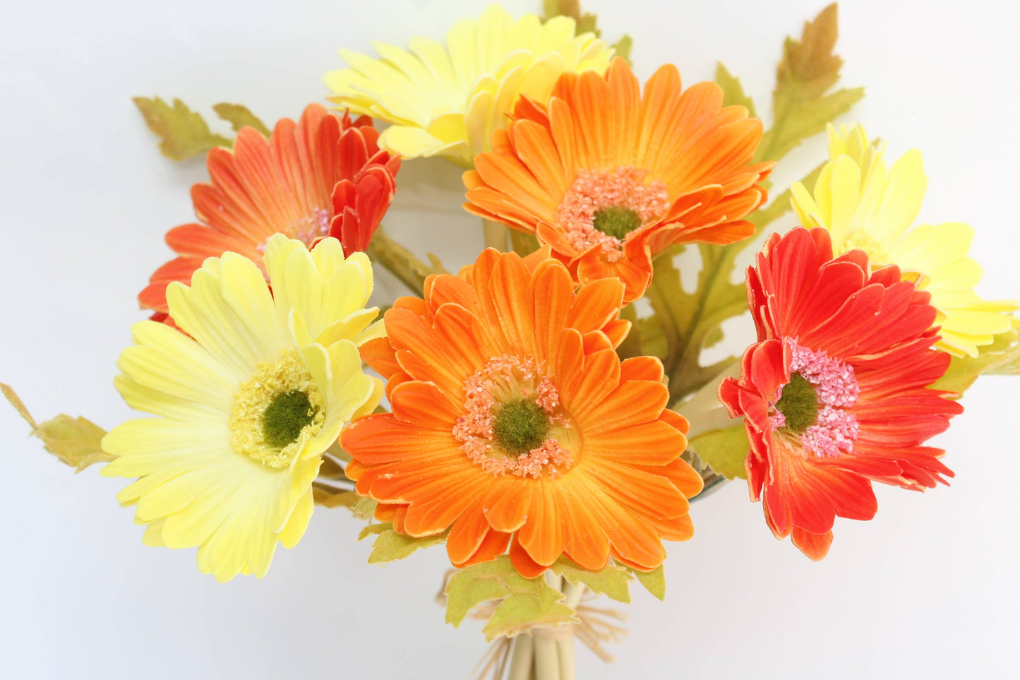 14"-Pack of 7stem Real Touch Daisy Bouquet