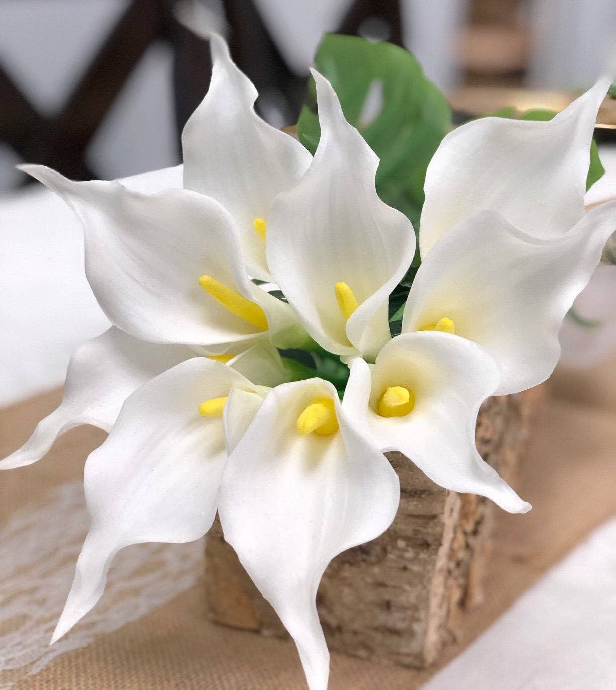16" Ultra Soft Real touch artificial calla lily bouquet