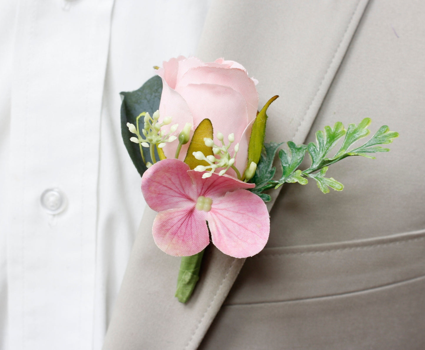 Sophisticated Pink Silk Floral Set for Special Occasions