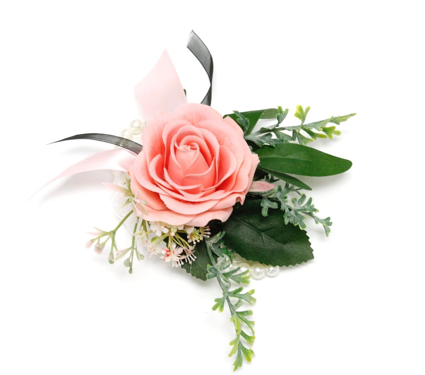Elegant Real-Touch Rose Boutonniere for Prom, Homecoming, and Weddings