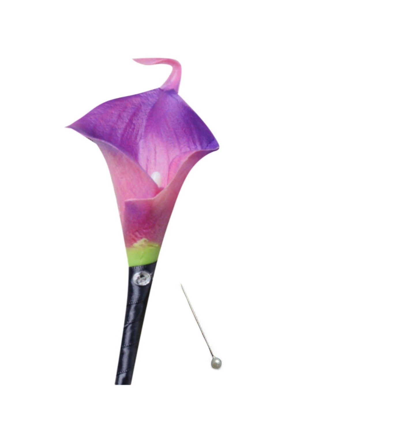 Customizable Fuchsia Purple Artificial Calla Lily Set for Special Occasions