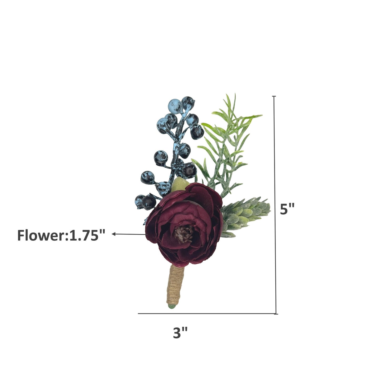 Elegant Ranunculus Boutonniere Set: Perfect for Weddings, Proms & Special Occasions