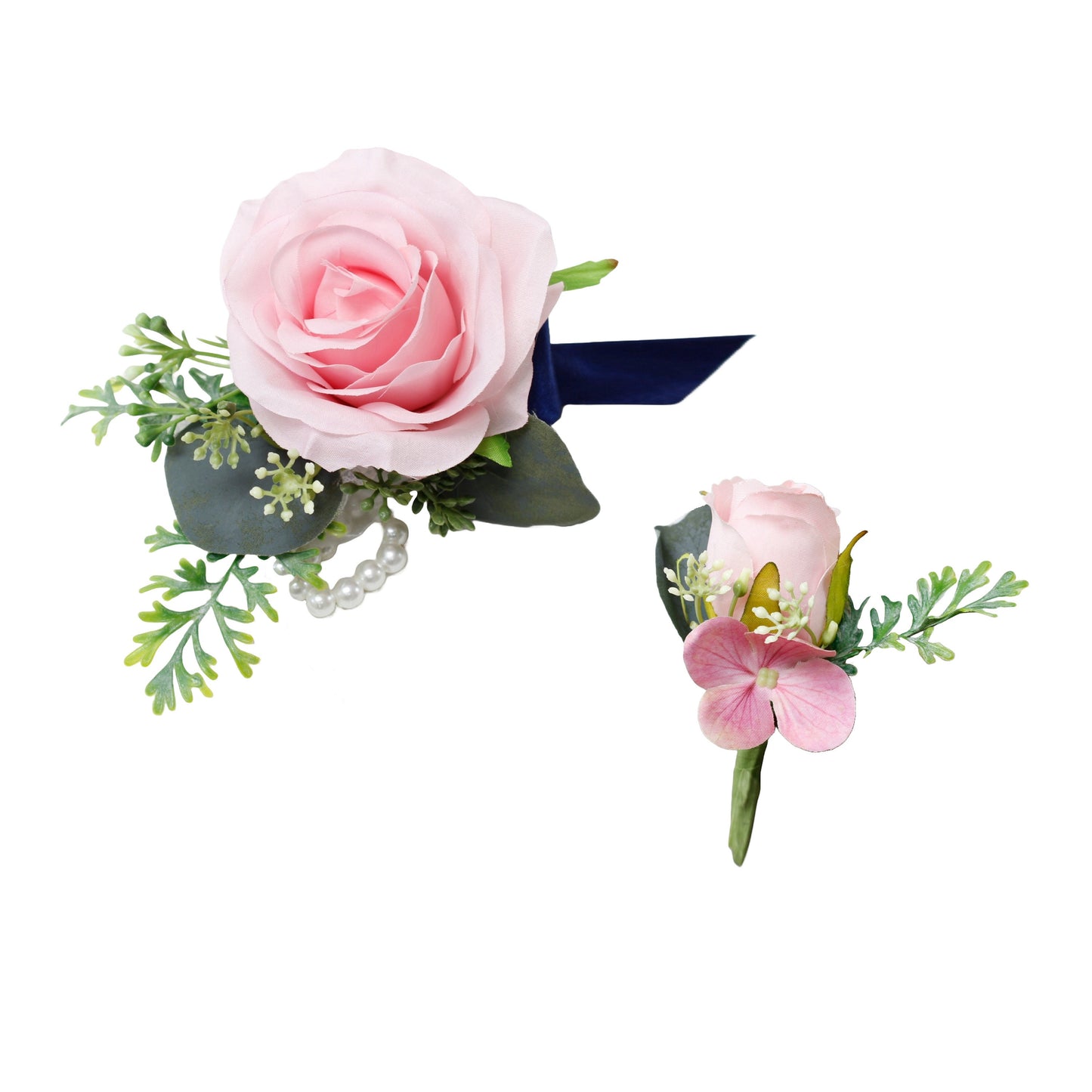 Sophisticated Pink Silk Floral Set for Special Occasions