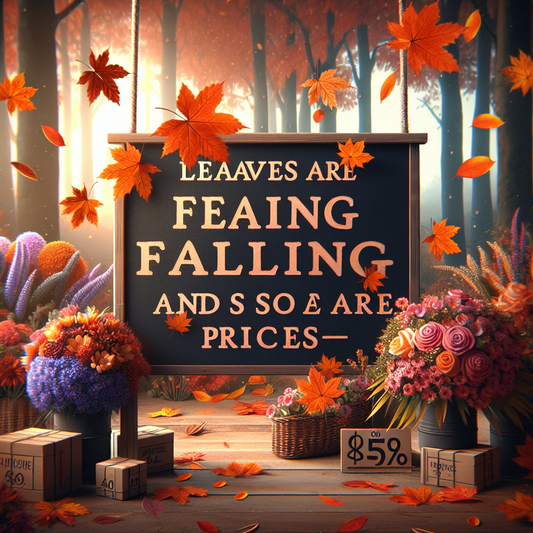 Leaves are Falling, and So Are Our Prices - Fall Promotions at Enfloral!