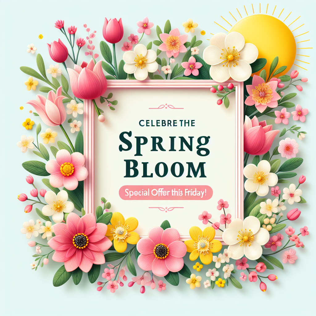 Celebrate the Spring Bloom: Special Offers This Friday!