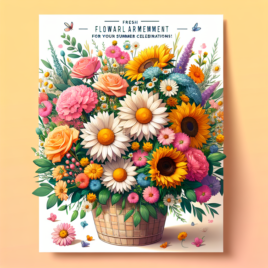 Fresh Floral Arrangements for Your Summer Celebrations!