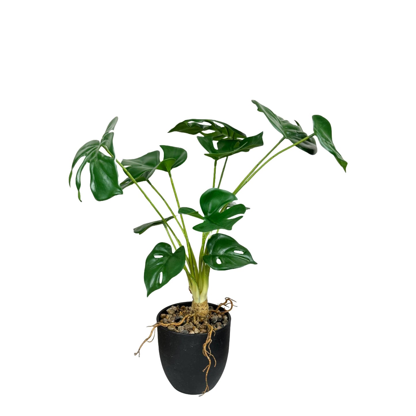 20" Potted Artificial Split Leaf Philodendron Monstera Plant