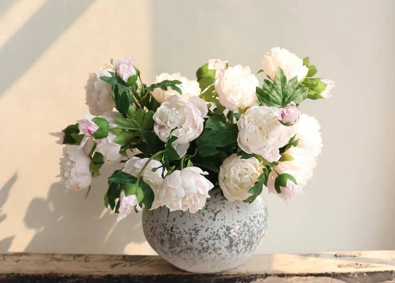 32" Ultra Realistic Elegant Real Touch Artificial Peony
