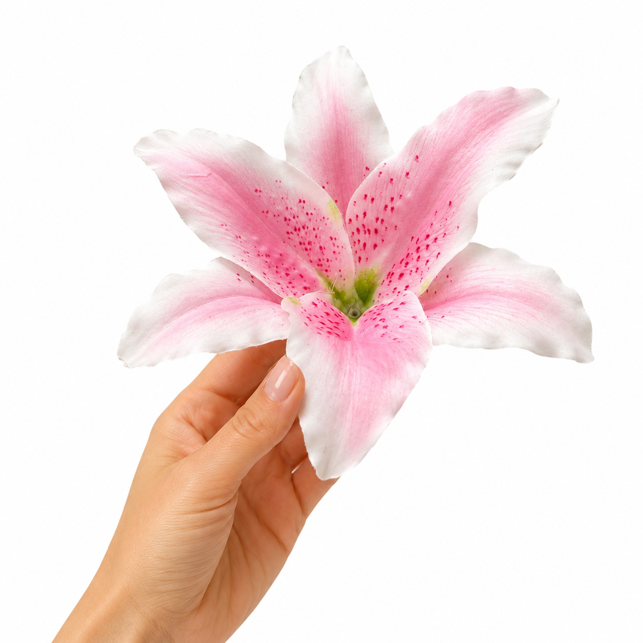 Final Stock-6"Bloom Artificial Polyester Lily Flower Head