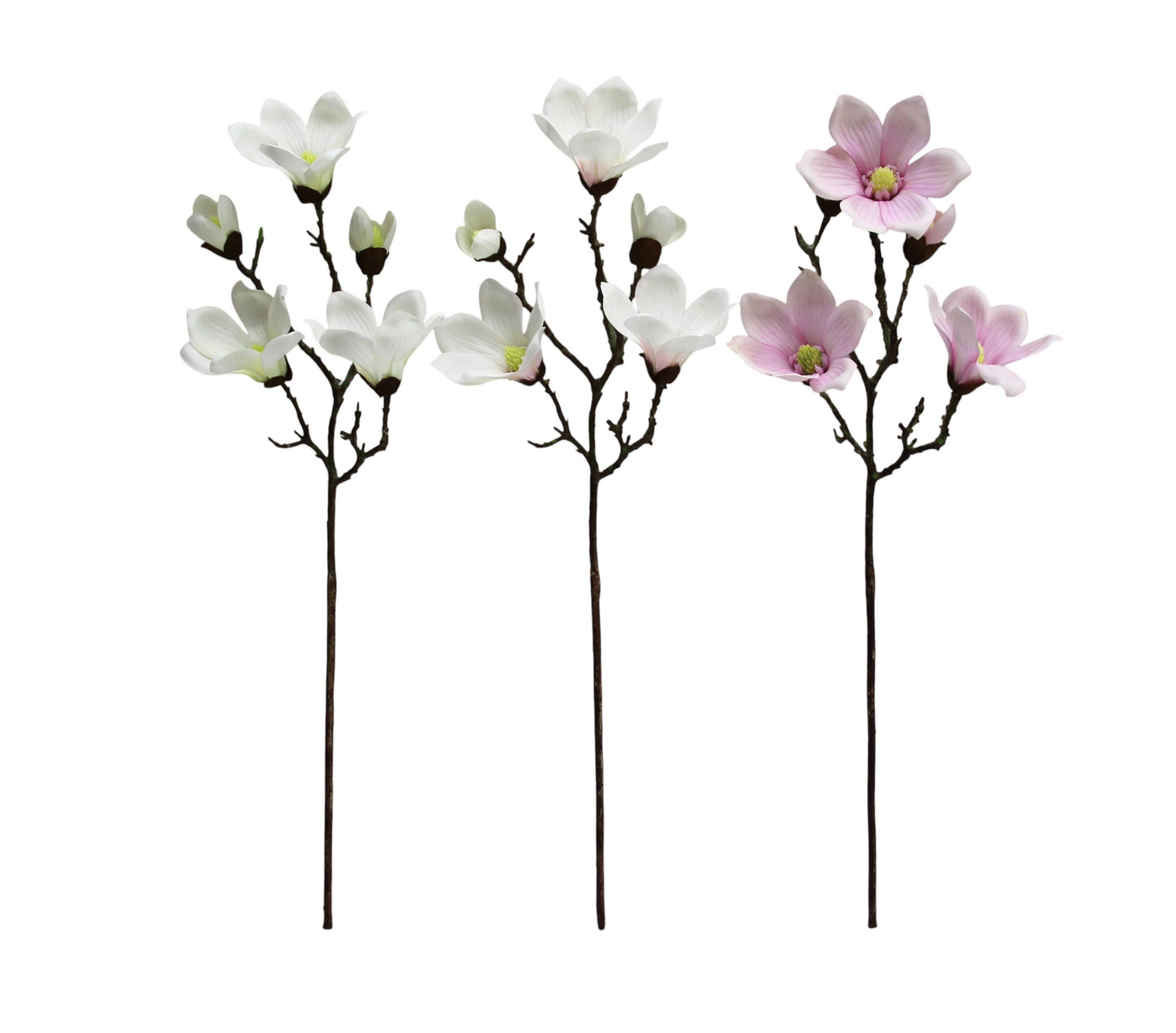 28.5"-Premium 5-bloom Faux Magnolia-Moisturizing Coating