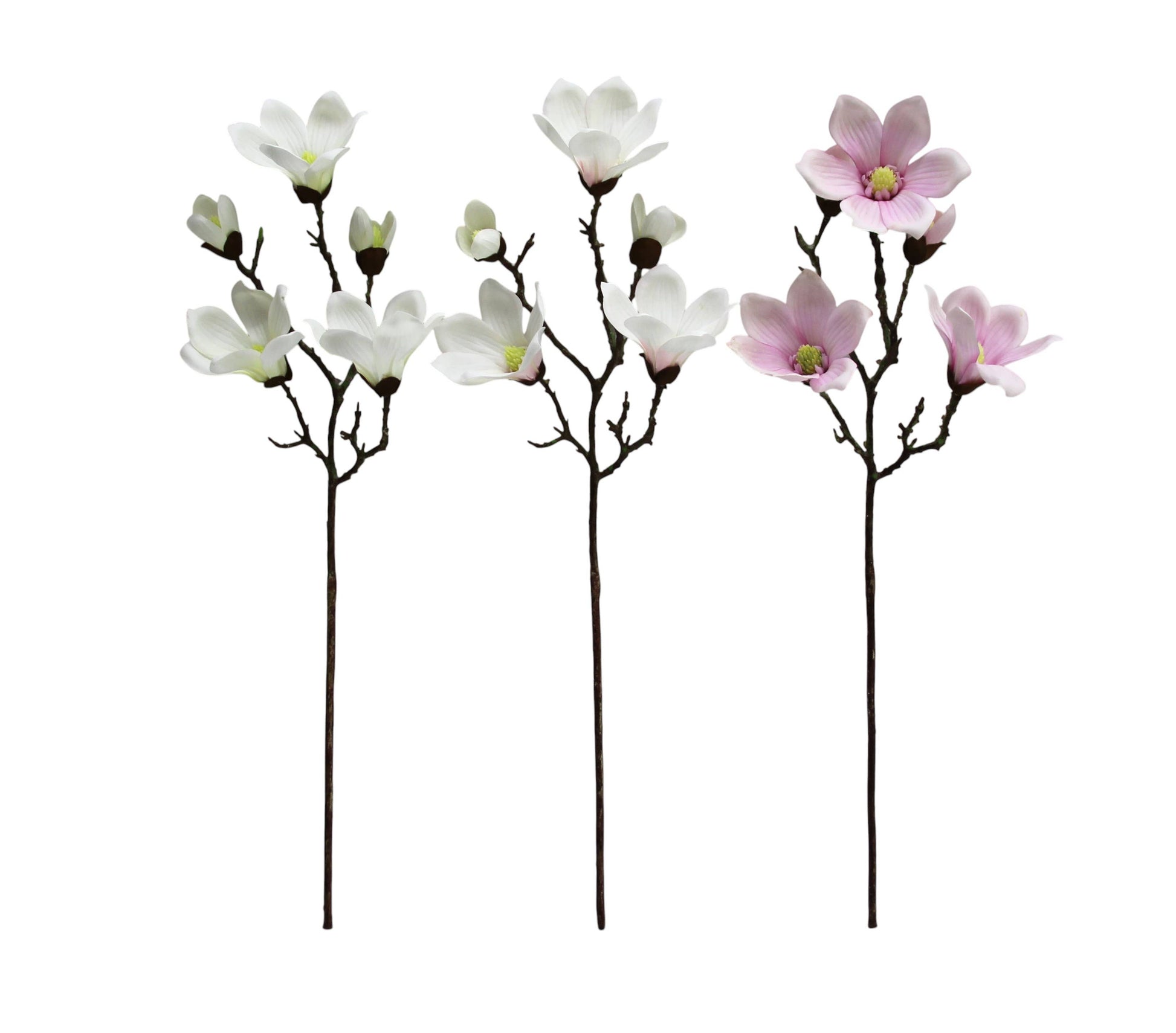 28.5"-Premium 5-bloom Faux Magnolia-Moisturizing Coating