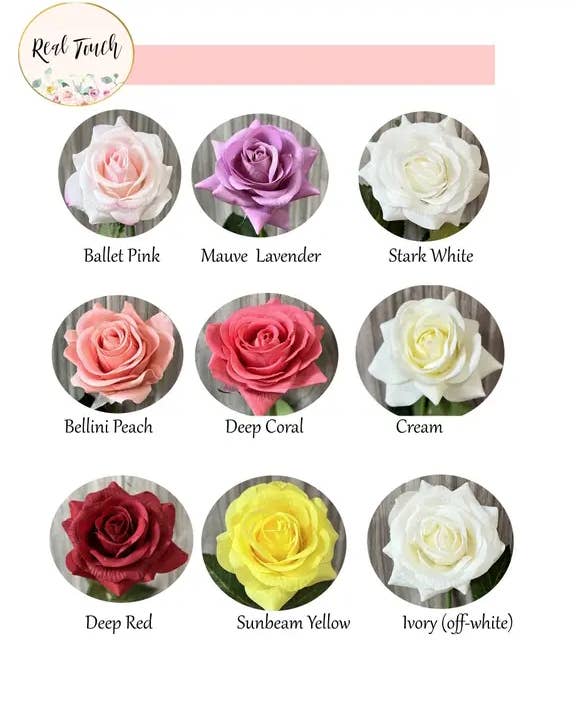 Lifelike Event Boutonniere-Real touch-Pick rose color 