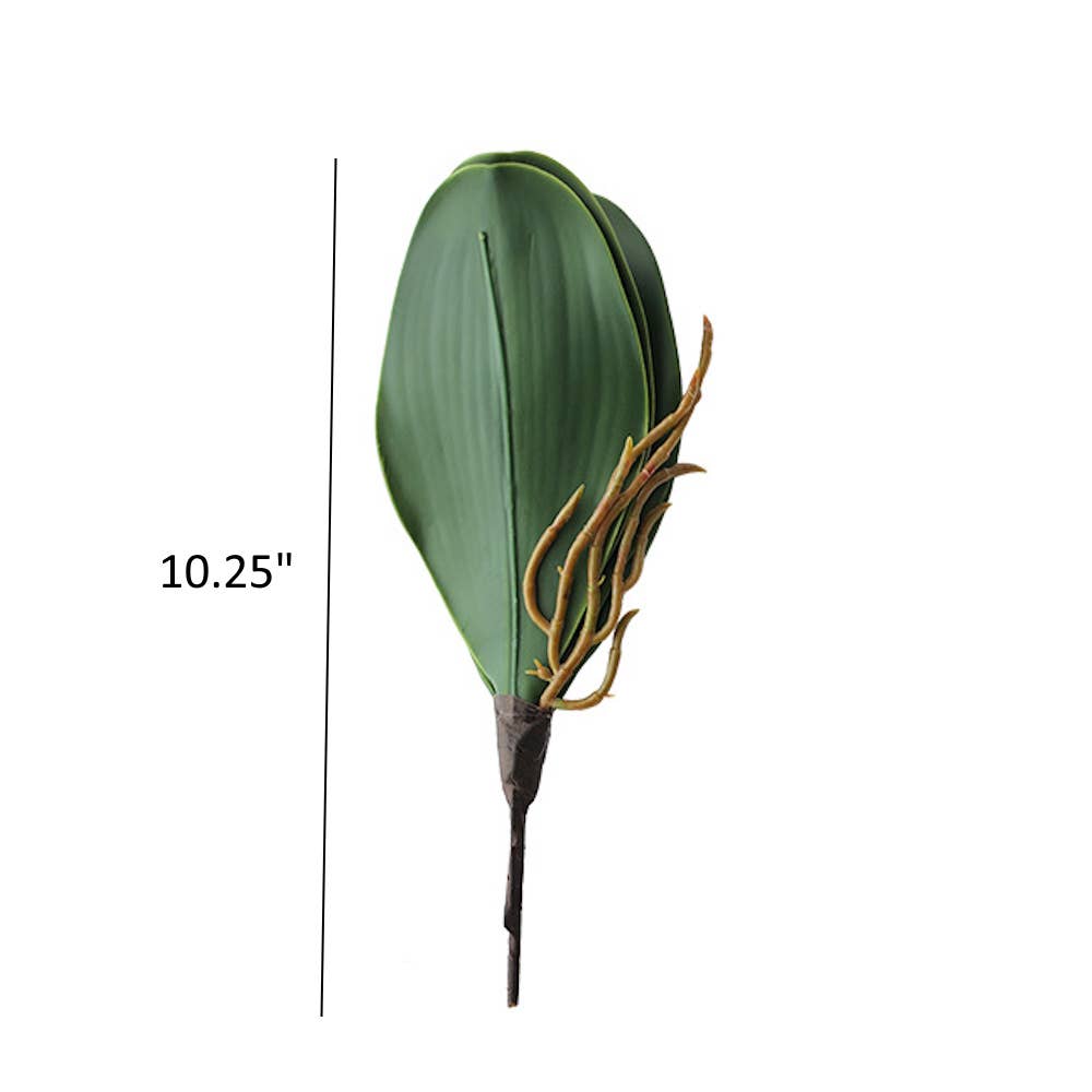 10"Ultra Soft-Artificial Soft Touch Orchid Leaves