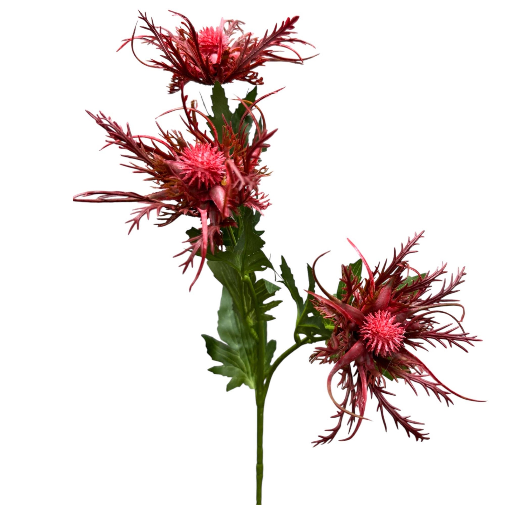 Realistic size,26" Artificial Thistle-3 sprays