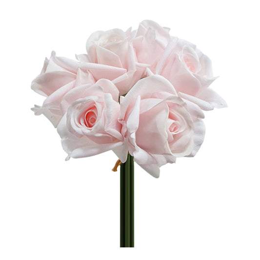 10"Pack of 6-Natural-Moisturized coating Real Touch Rose
