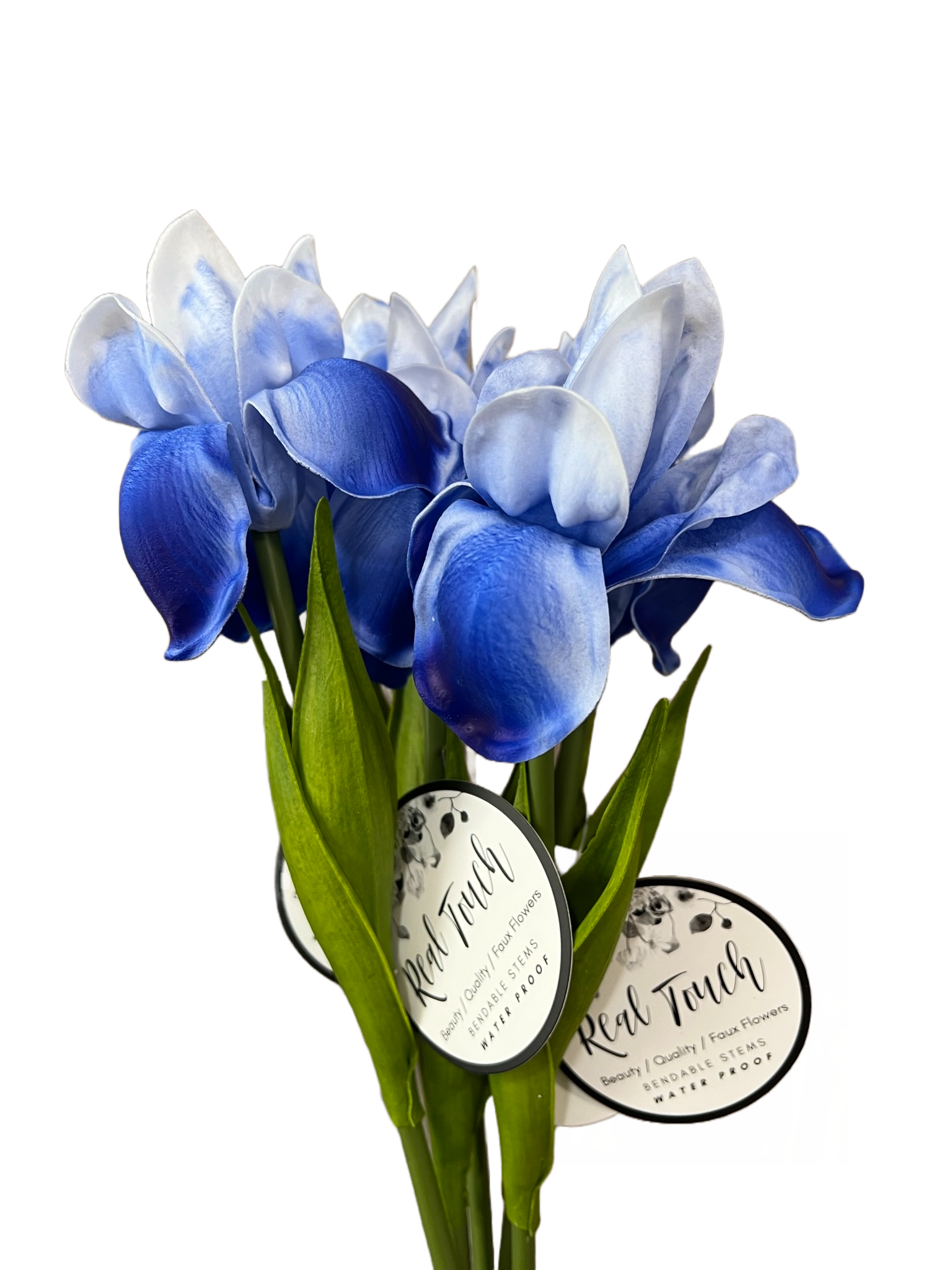 18"-Ultra Soft Real Touch Bearded Iris Stem