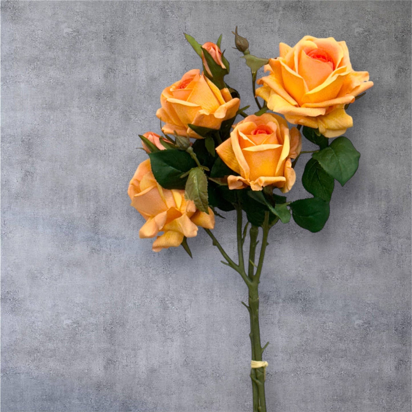 28.75"-Ultra Realistic-Real Touch Rose Stem with 6 Flowers