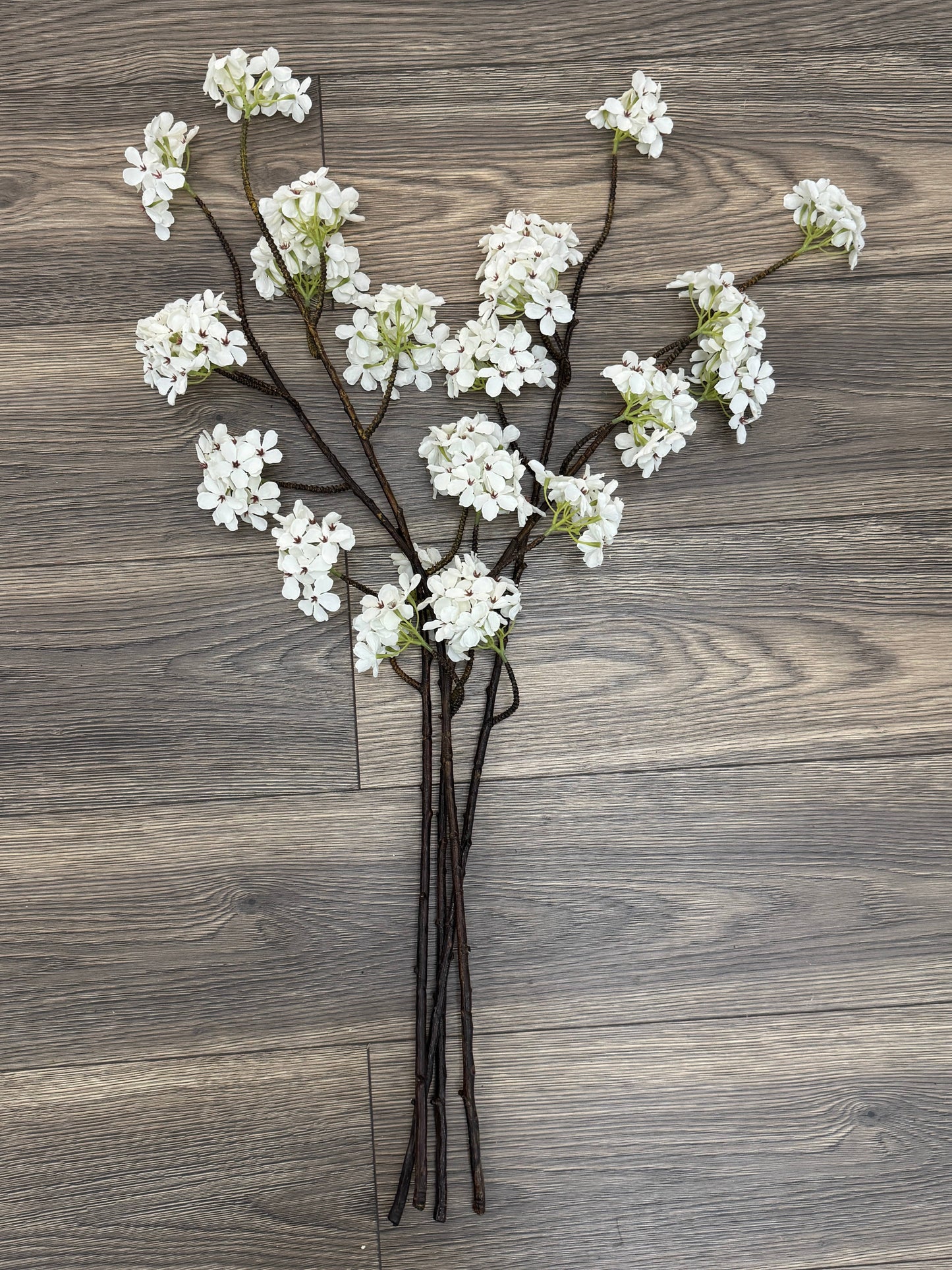 36" Faux Artificial Pear Blossom Branch