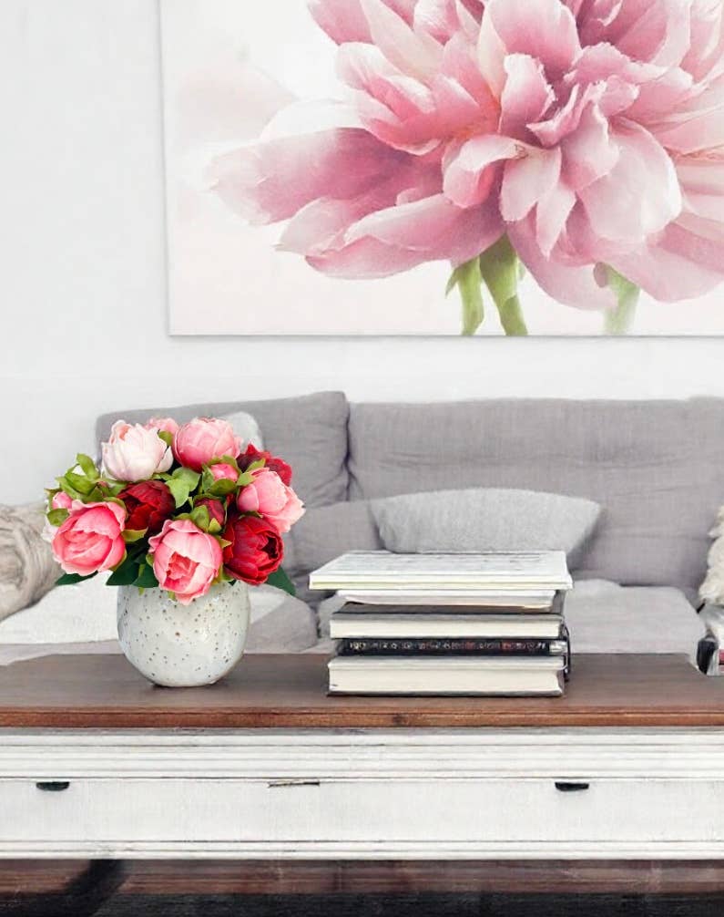 Case Packed Value-10 Bundles Real Touch Faux Peony bundle