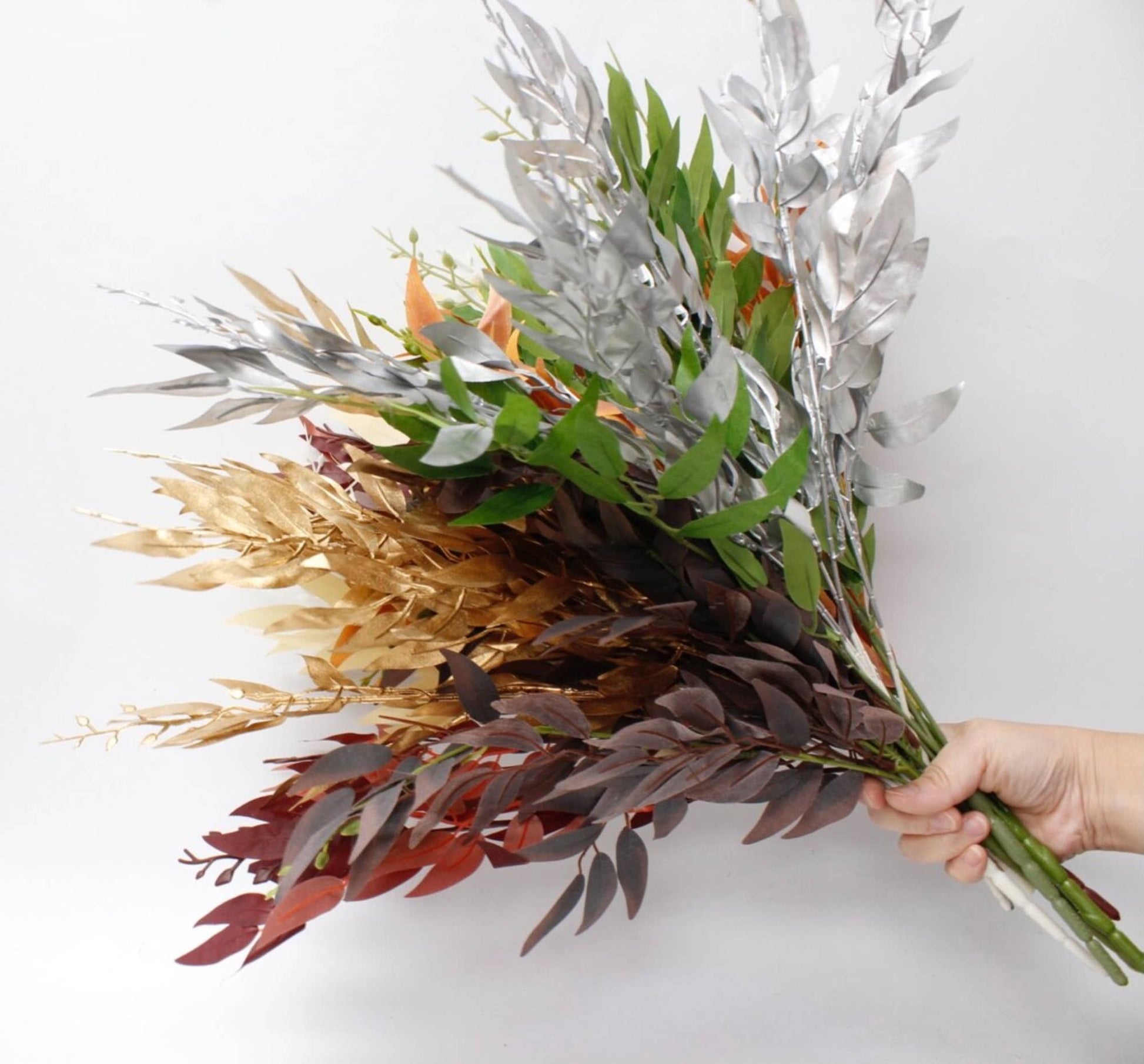 20" Artificial silk greenery bush