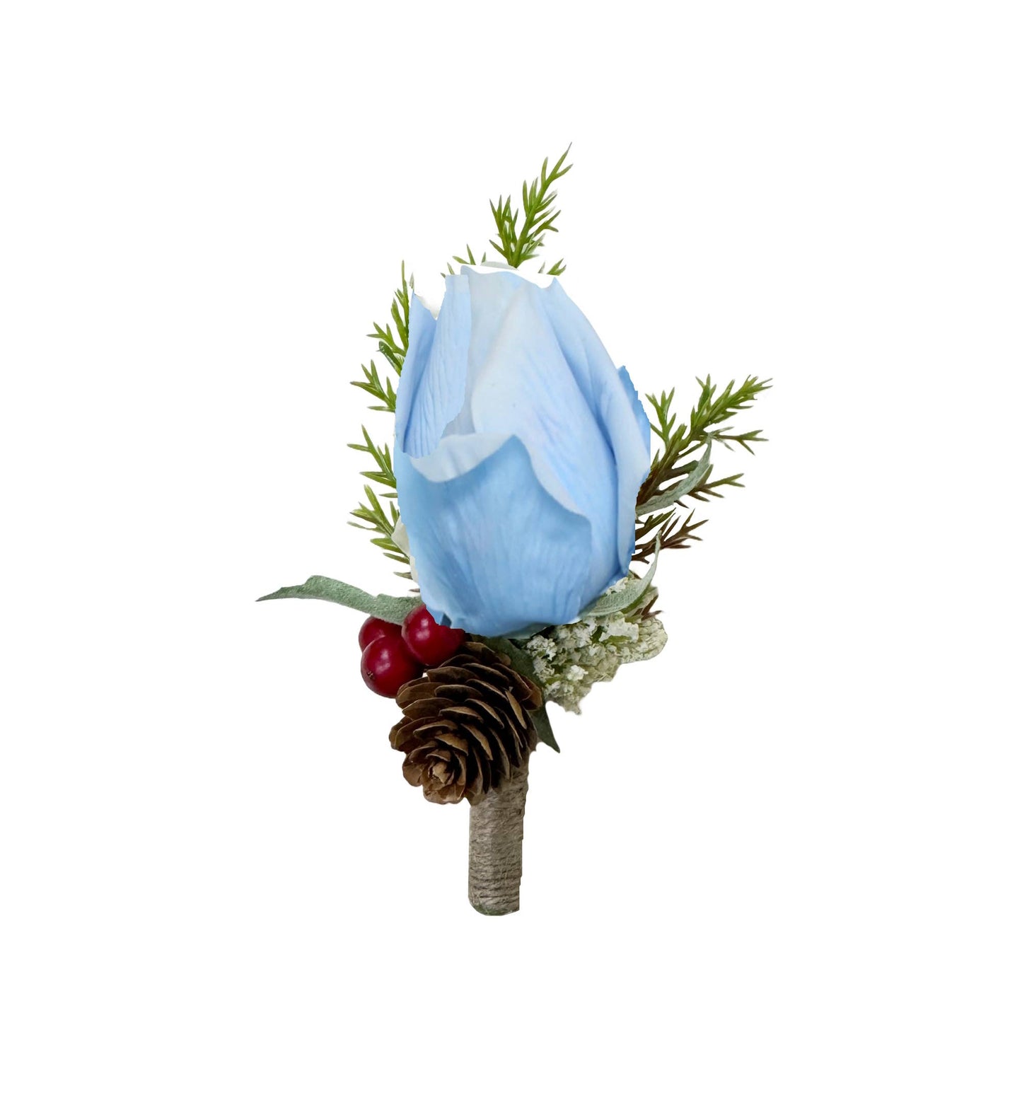Ready to use-Elegant Real Touch rose Boutonniere - Clip&Pin