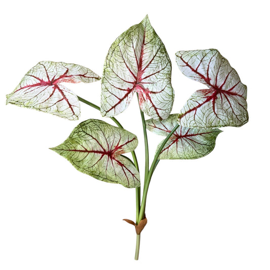 30" Large Bush of Artificial Premium Film Caladium