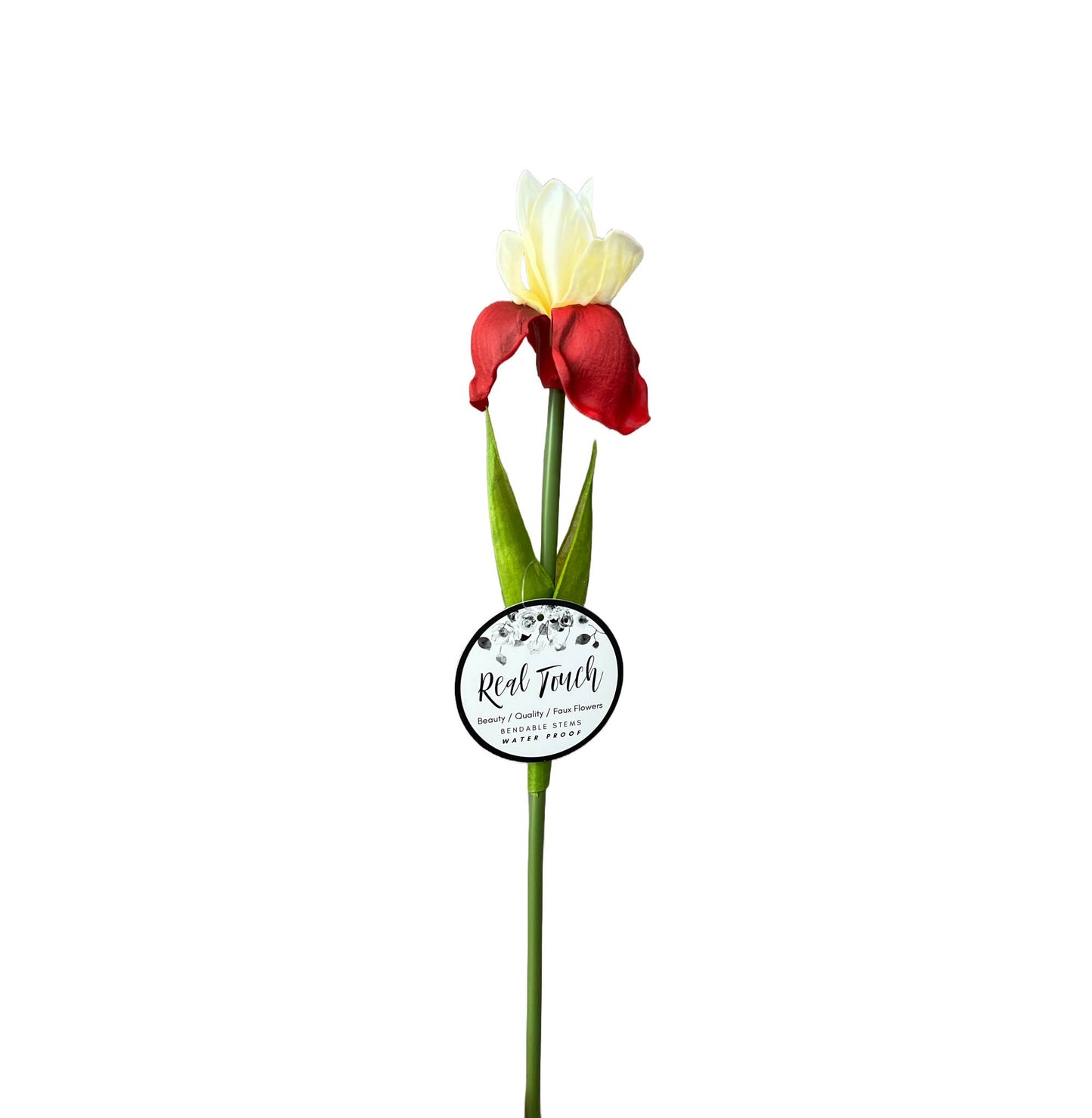 18"-Ultra Soft Real Touch Bearded Iris Stem