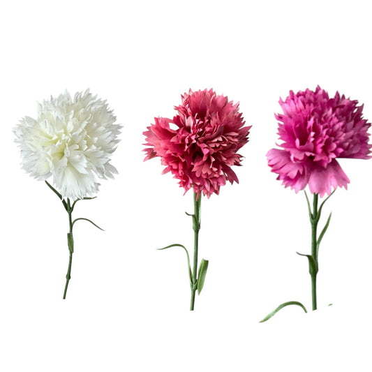 19.5"-Real Touch Needle Petal Modern Look Carnation