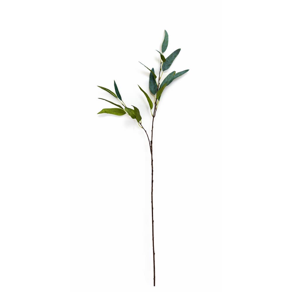 40"Artificial Eucalyptus stem-Polyester fabric made