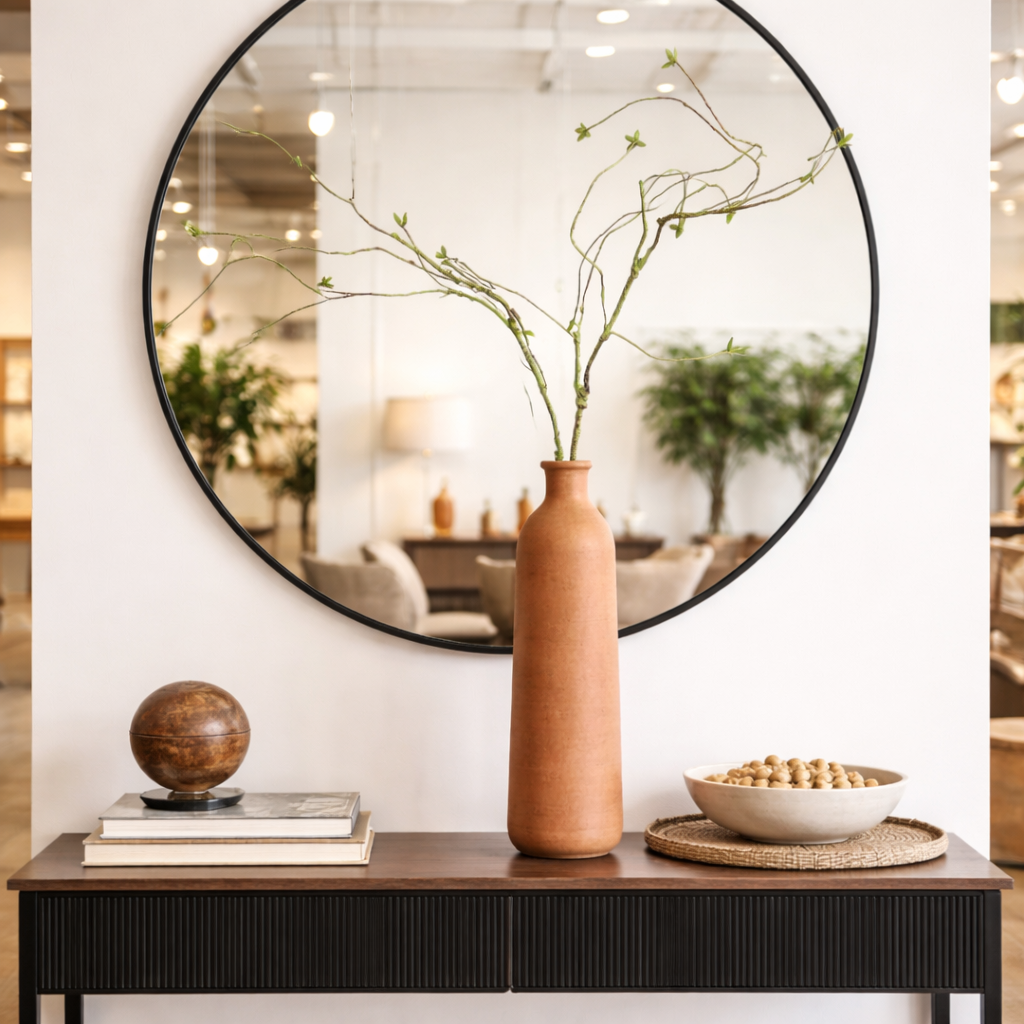 55"(4.5Ft)Designer’s Pick-Faux Curvy Sculptural Branch Stem