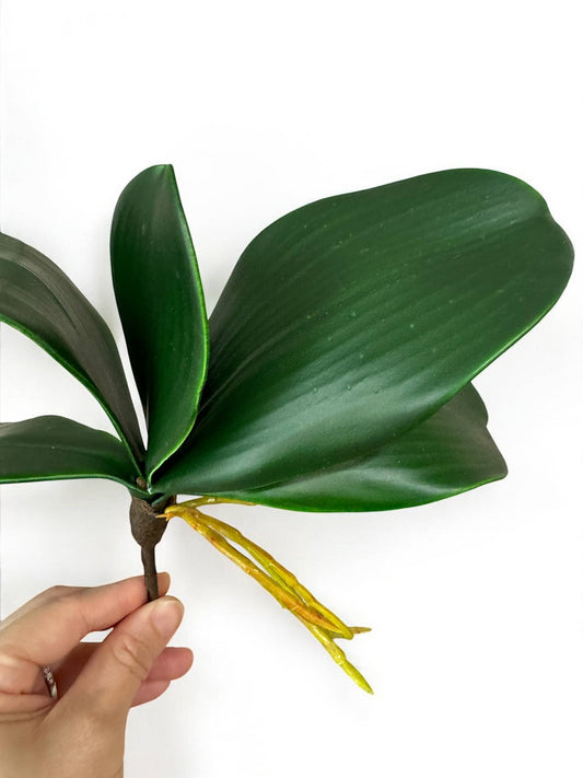 10"Ultra Soft-Artificial Soft Touch Orchid Leaves