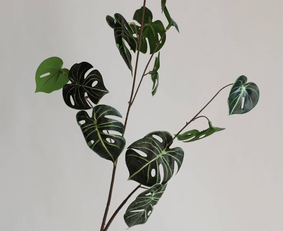 Designer Picks-27" Soft Touch Faux Monstera sprays