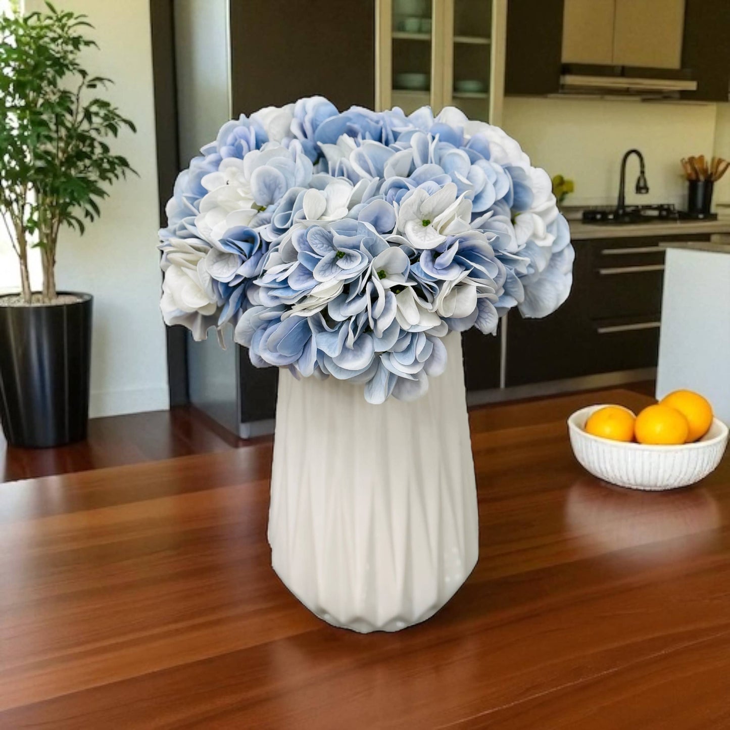 19"-Quality Faux Hydrangea-Moisturizing Coating