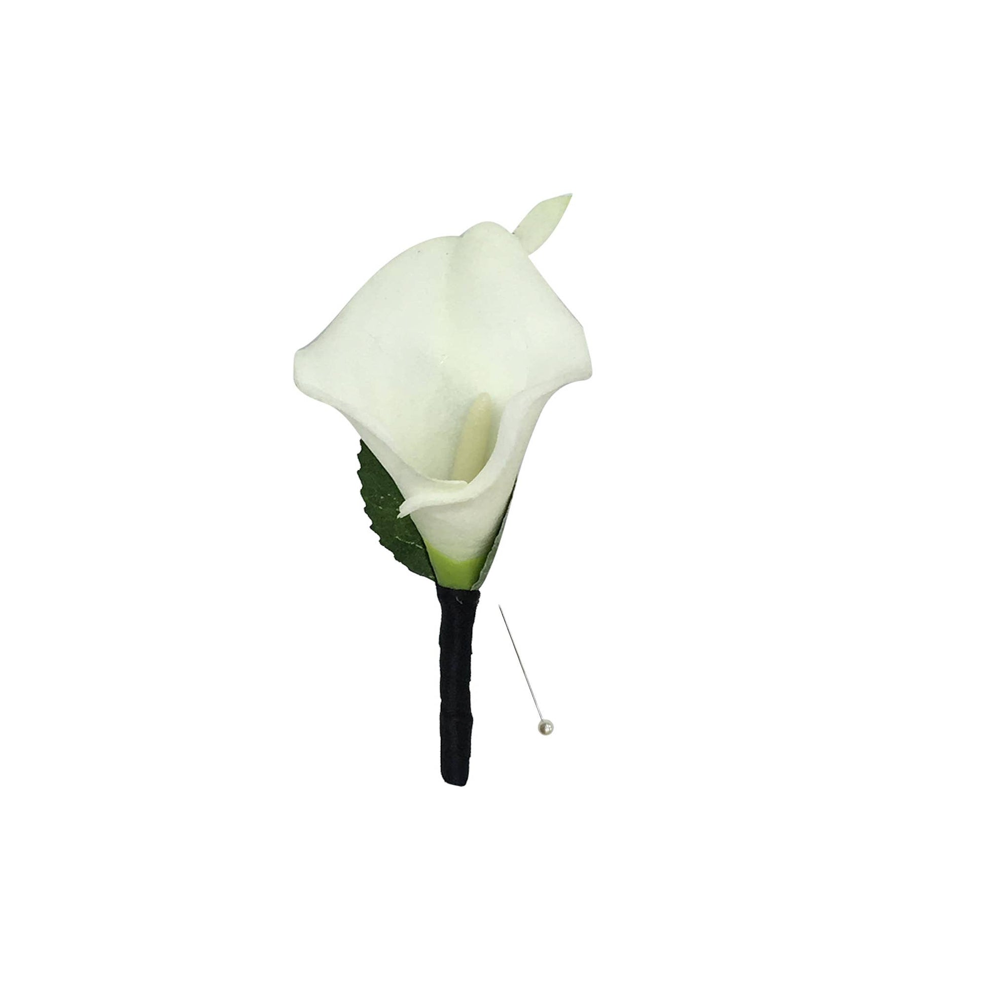 Real touch Calla lily -Event Prom Wedding Boutonniere