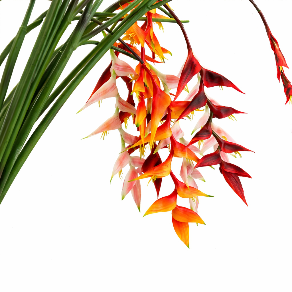 38"-Faux Large Hanging Heliconia