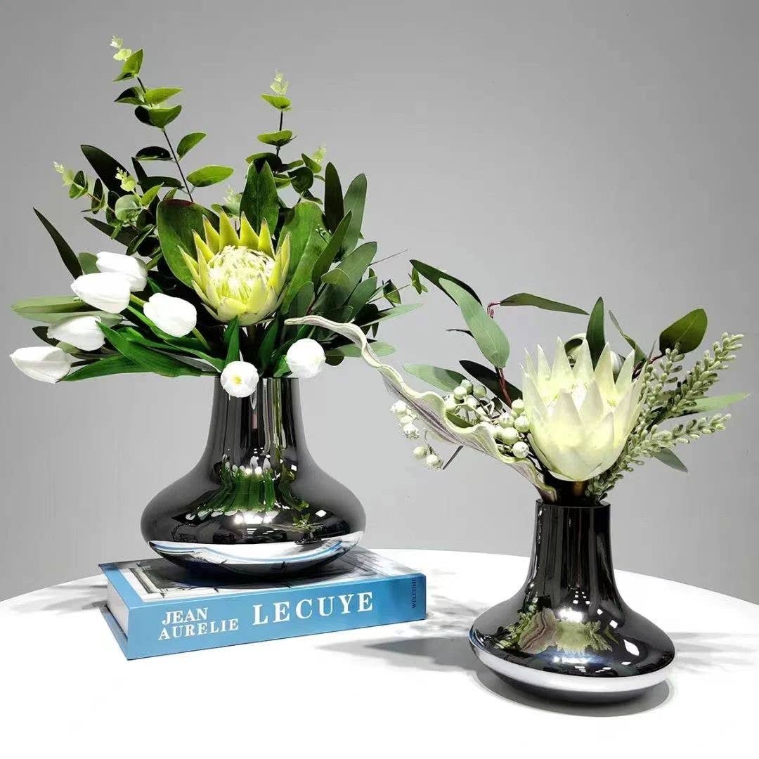 21"Quality Artificial King Protea Cynaroides-real touch leaf
