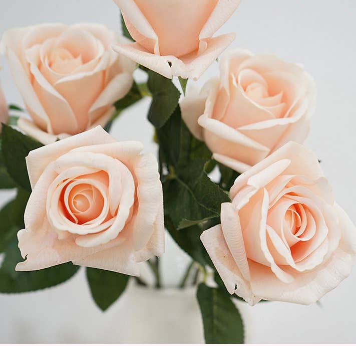 21.5" Ultra Realistic Faux Rose Stem–Moisturizing coating