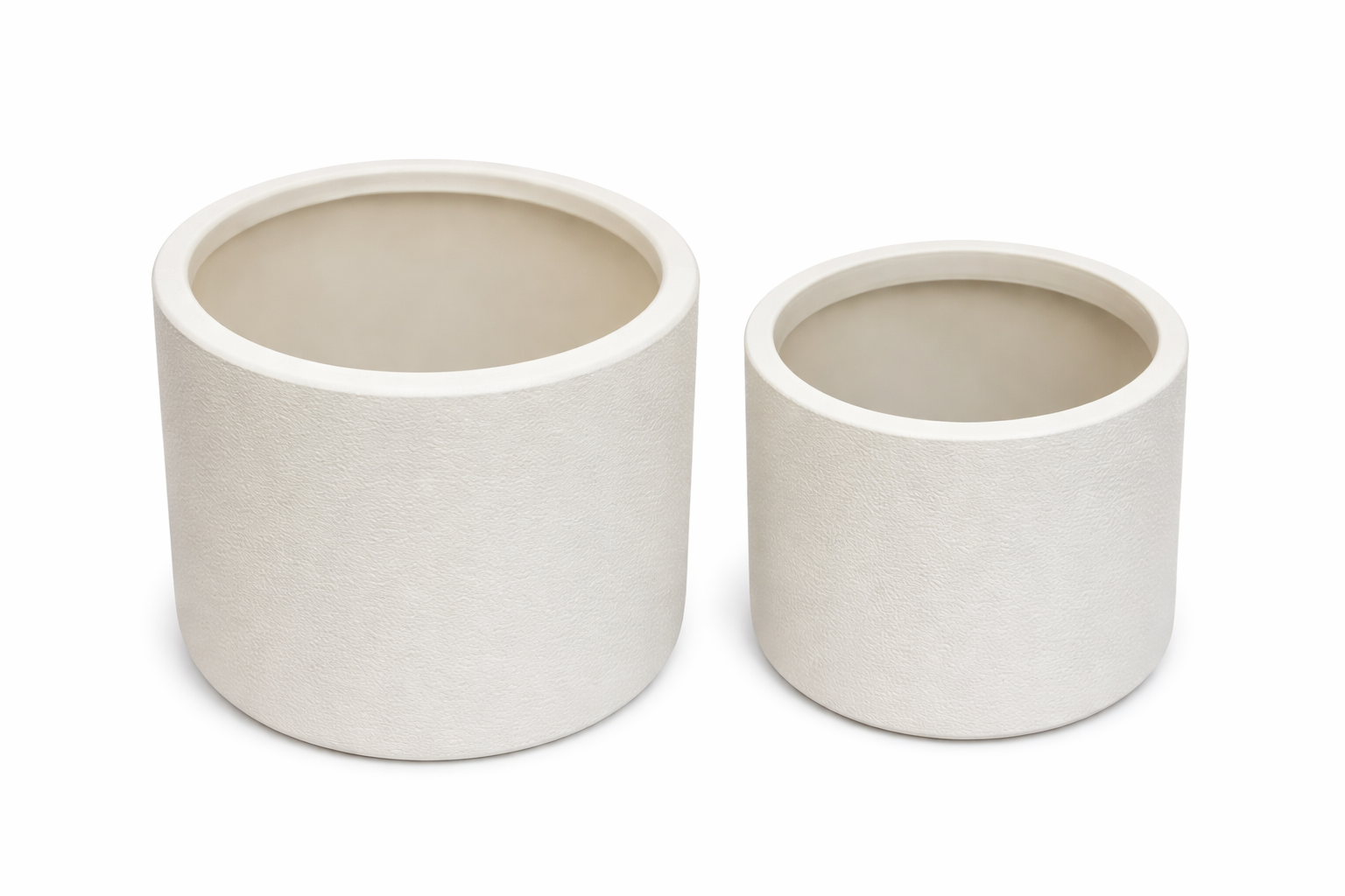 Textured Ceramic-Look Planter (High-Quality Plastic)