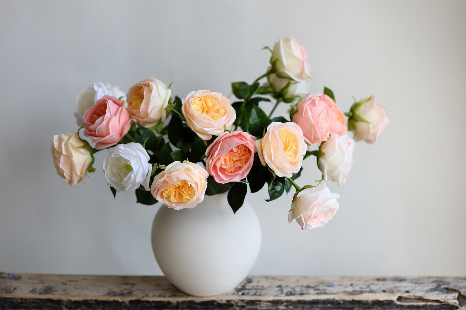 27"Lux Juliet Garden Rose-Moisture-touch coating(6"Bloom)