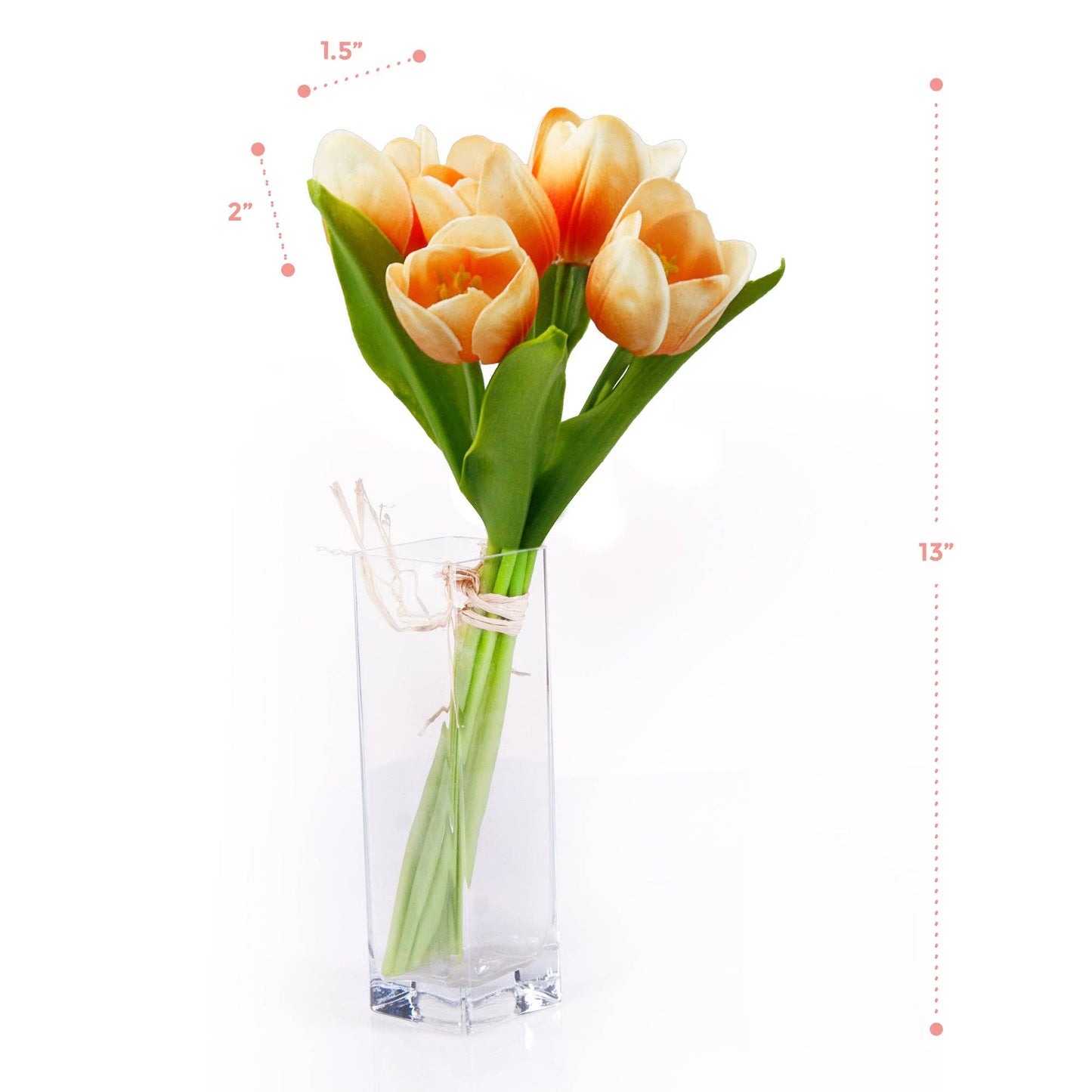 Case Packed Value-10bundles(50 Stems)-Real Touch Faux Tulip