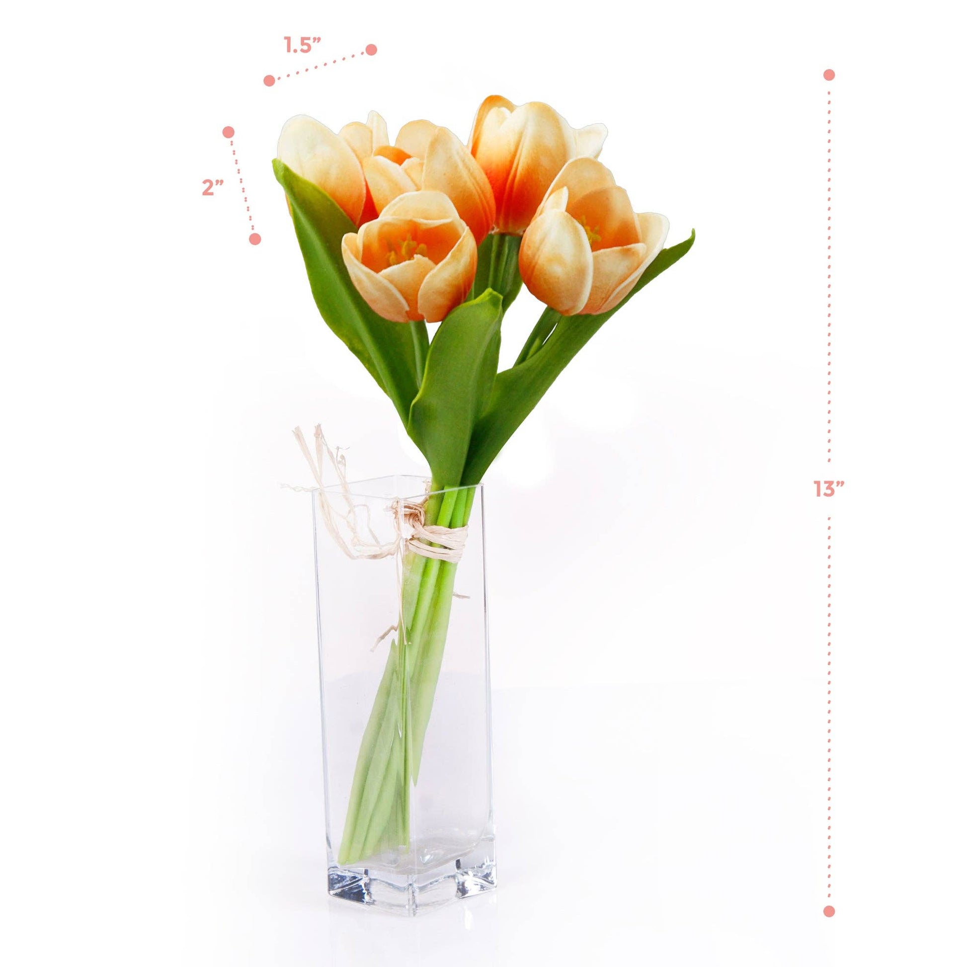 Case Packed Value-10bundles(50 Stems)-Real Touch Faux Tulip
