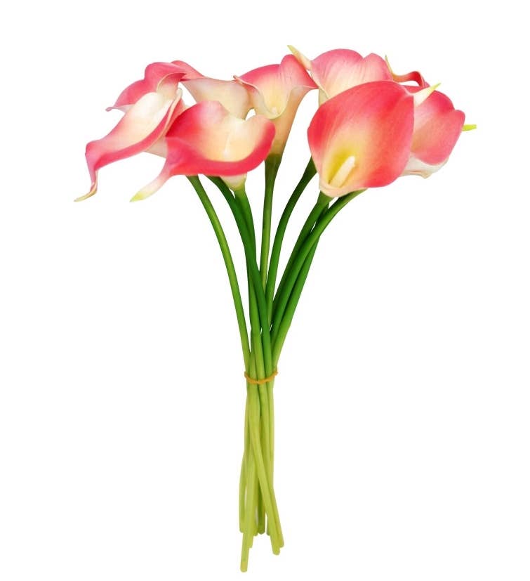 pack of 10 calla lilies-Pink Theme
