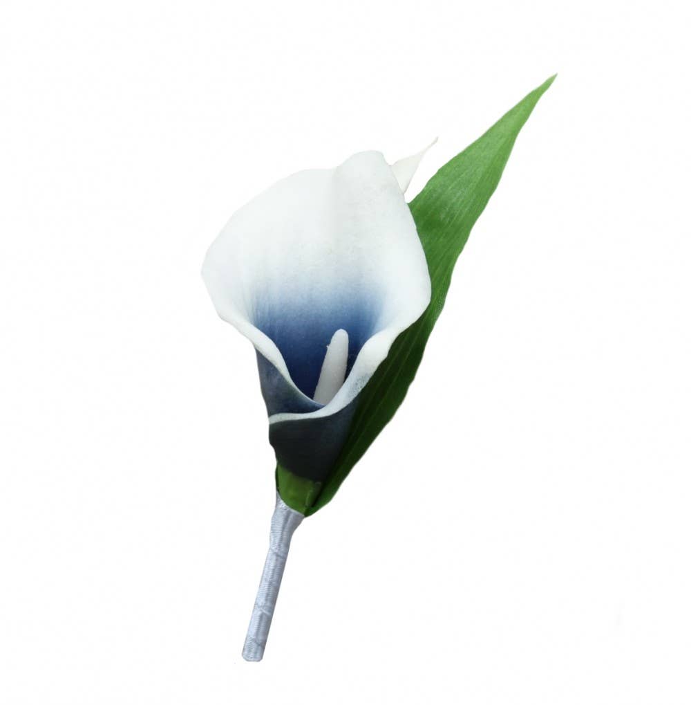 Event Prom Wedding Boutonniere-Real Touch calla lily