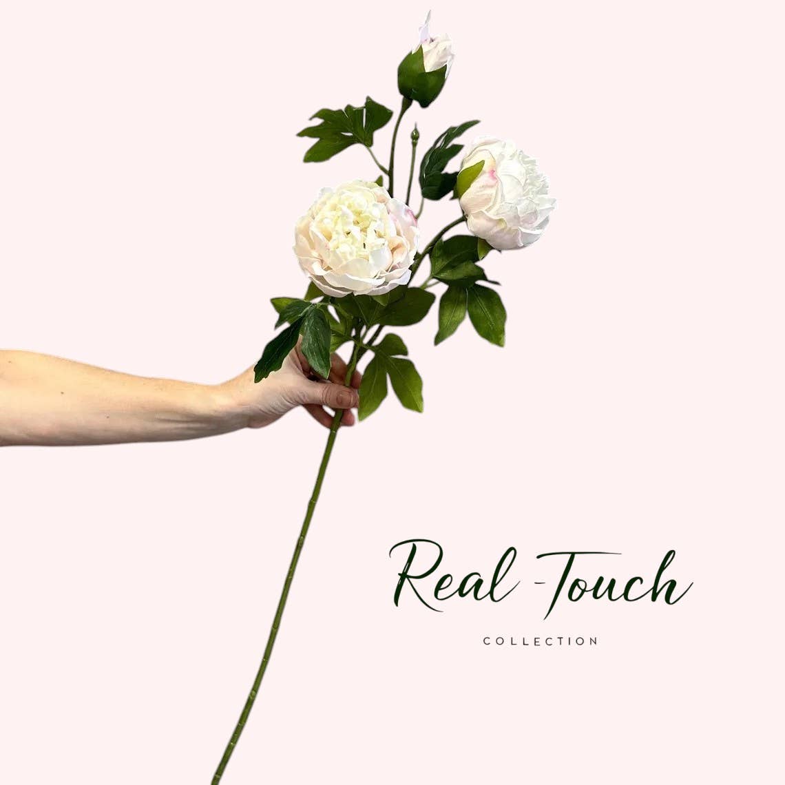 32" Ultra Realistic Elegant Real Touch Artificial Peony